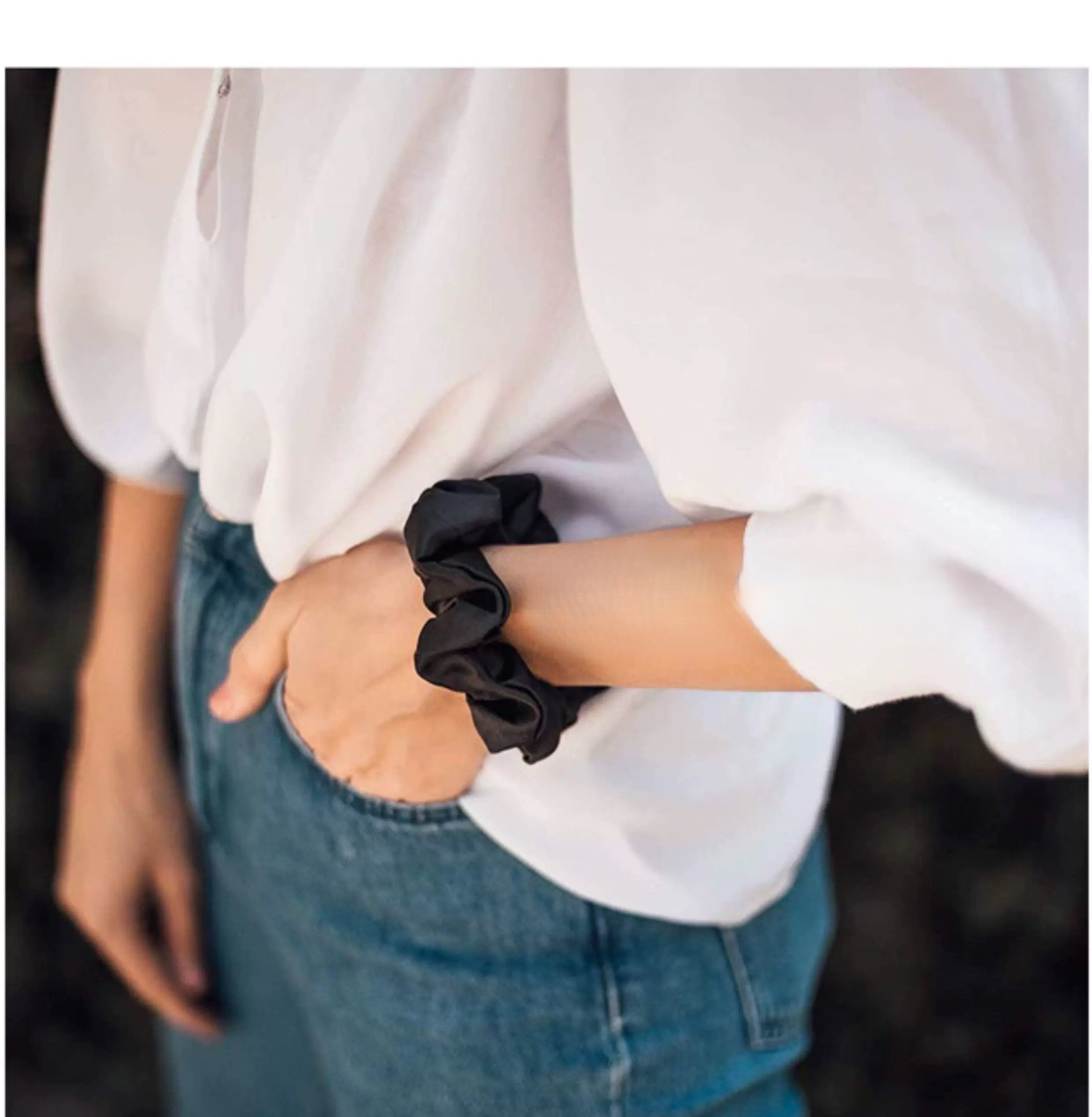 Handmade Mulberry Silk Scrunchie | 40 Momme | Zero Damage Hair Tie for Women